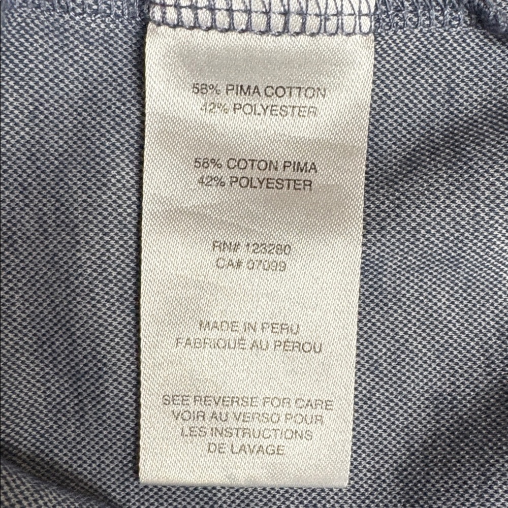 Travis Mathew Navy Leaf Print Polo - Picture 4 of 5